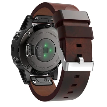22 mm luksusowy skórzany pasek wymiana watchband szybka regulacja dla Garmin Fenix 5 5 plus /6 6 plus Forerunner 935 945 bransoletka