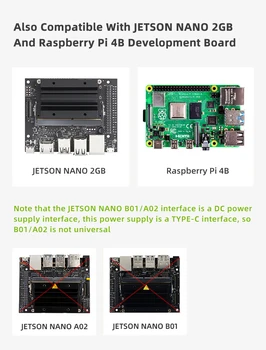 Nowy Jetson Nano 2gb type-c 5V 5A zasilacz z przełącznikiem EU/ US/UK adapter jest kompatybilny z Raspberry Pi 4