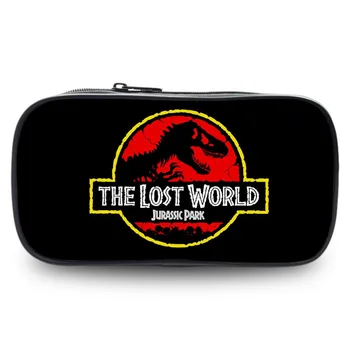 Jurassic world park film portfel torba na zamek piórnik kosmetyczka studenci Portfel portmonetka torba chłopcy dziewczyny prezent ołówek uchwyt