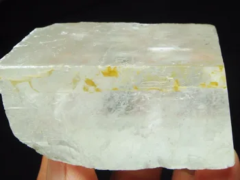 Kalcyt optyczny (1 szt.) bez leczenia islandzki dźwigar kamienie naturalne i minerały, kamienie lecznicze