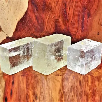 Kalcyt optyczny (1 szt.) bez leczenia islandzki dźwigar kamienie naturalne i minerały, kamienie lecznicze
