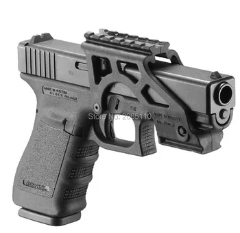 Taktyczny GIS Glock Black Polymer Laser Mount latarka рельсовое uchwyt do pistoletu Glock 17 19 20 21 22 23 34 Gen 3 & 4