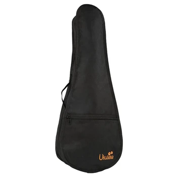 23-Calowy Czarny Uke Bag Przenośny Ukulele Gig Bag Pokrowiec Wodoodporny Plecak Torba