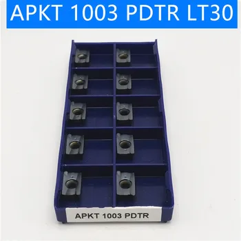 100pcs APKT1003 LT30 твердосплавная wstaw tokarskich tokarka cnc frez frez frez CNC, narzędzia tnące APKT 1003