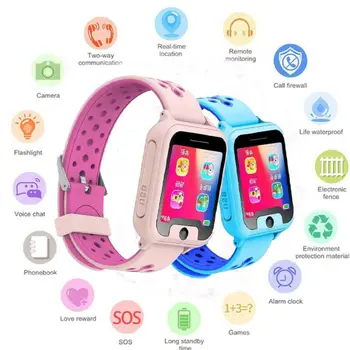 Inteligentny zegarek z LBS GSM lokalizator ekran dotykowy tracker SOS dla dzieci dzieci chłopiec dziewczyny Watcjh telefon prezent