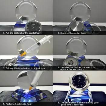 Samochód Crystal Perfumy, Zegarki Biżuteria Perfumy Kryształowe Kule Zegar Samochód Perfumy Samochody Innowacyjne Prezenty Biżuteria