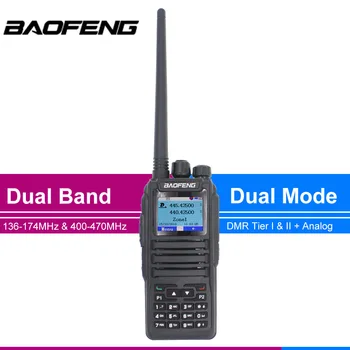 Nowy startup DMR Baofeng dual mode analog i Digital walkie talkie DM-1701 Tier 1+2 Dual Time Slot DM1701 Ham Dual band Radio