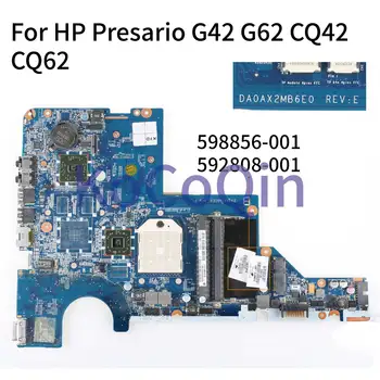 Płyta główna laptopa KoCoQin do HP Presario G42 G62 CQ42 CQ62 DAOAX2MB6F0 592808-001 592808-501 druku płyty głównej AMD