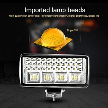 NLpearl Light Bar/Work Light Trucks LED Work Light Bar Flood Spot Beam Work Lamps for Cars Off Road Tractor Boat 4x4 12V 24V