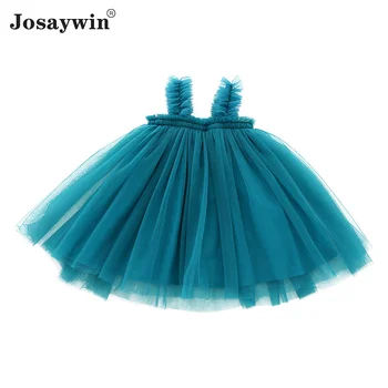 Josaywin Baby Dress for Girls Ball Dress Sling Vestidos Mesh Children Clothes Princess Dress Casual Cute Girls Kids Dresses