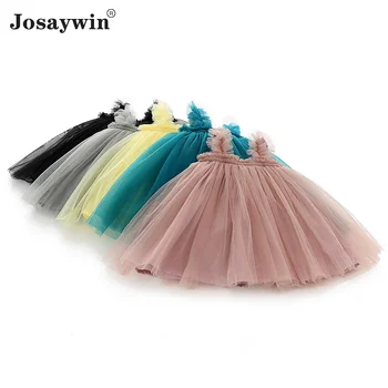 Josaywin Baby Dress for Girls Ball Dress Sling Vestidos Mesh Children Clothes Princess Dress Casual Cute Girls Kids Dresses