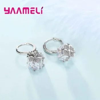Eleganckie Kryształowe Wisiorki Naszyjniki Kolczyki 925 Srebro Ślubne Zestawy Biżuterii Dla Ślubnych Kobiet Zestawy Biżuterii
