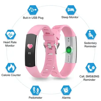 BingoFit męskie inteligentne bransoletki okrągłe zegarki dla Xiaomi IOS fitness kobiece kobieta bransoletka ciśnienie krwi monitor rytmu serca tracker snu