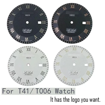 Odpowiednie akcesoria do godzin T41 / T006407B oryginalny dosłowne dial obudowa zegara męskie mechaniczne L164/264