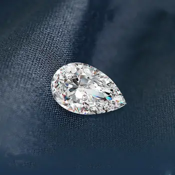 Szjinao Real Luźne Gemstone Moissanite Diament 0.35 ct 3*5mm D Color VVS1 gruszkę kamień GRA Moissanite dla diamentowego pierścienia