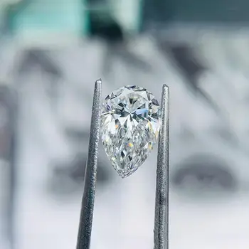 Szjinao Real Luźne Gemstone Moissanite Diament 0.35 ct 3*5mm D Color VVS1 gruszkę kamień GRA Moissanite dla diamentowego pierścienia