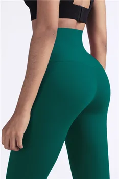 2020 nowe NULS joga spodnie Damskie bezszwowe legginsy miękkie spodnie capri z tyłu kieszeń siłownia legginsy hip push up fitness biegowe rajstopy
