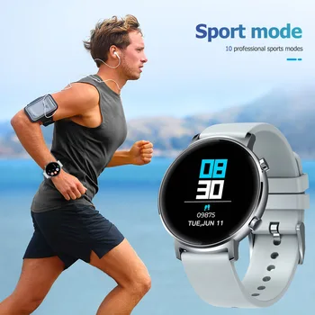 Zeblaze GTR 1.3 inch IPS Sports Smart Watch Bracelet Sleep Heart Rate Monitor siedzący tryb wibracji alarm dotykowy fitness tracker