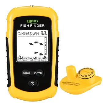 LUCKY FF1108-1 przenośny sygnalizator połowów pod lodem sonar sonar alarm czujnik sygnalizator 0.7-100m fishing sygnalizator