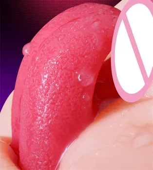 Co nowego! Trójkącik nierealnego symulacja pochwy i język 5D duży tyłek masturbator męski seks lalka produkty dla dorosłych, Sex shop