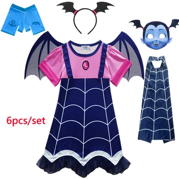 Kostiumy dla dzieci wampiry dla dzieci przerażające kostiumy wampirów sukienki dla dziewczynek kostiumy na Halloween dla imprez dla dzieci skoczek lato plisowana kostiumy dla dziewczynek