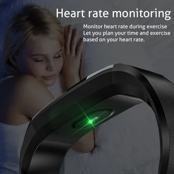 115 Plus wodoodporny zegarek sportowy inteligentne bransoletka monitor rytmu serca, ciśnienia krwi fitness zegar dla systemu Android i IOS