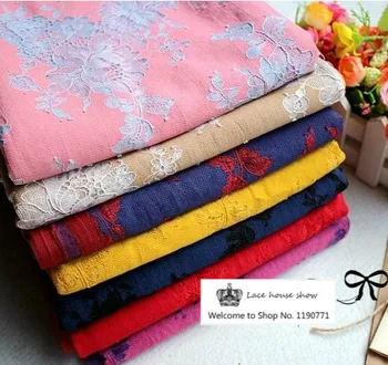 12 Kolorów Wysokiej Jakości Cienkiej Bawełny Tekstury Rzęs Sukienka Koszula Tkaniny, Odzież I Akcesoria
