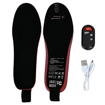 1 para USB podgrzewane Wkładki do stóp grzałka na nogi cieplejsze skarpety mata Mata Zimowy sport na świeżym powietrzu ogrzewanie wkładki do butów zima ciepła