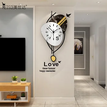 MEISD akrylowe Zegar ścienny zegar wahadłowy Home Decor kwarcowy ciche godziny nowoczesny pokój Horloge naklejki Darmowa wysyłka gorąca