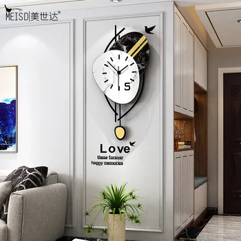 MEISD akrylowe Zegar ścienny zegar wahadłowy Home Decor kwarcowy ciche godziny nowoczesny pokój Horloge naklejki Darmowa wysyłka gorąca