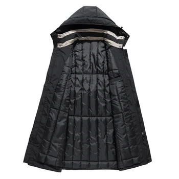 10XL 11XL plus rozmiar Zimowa długa kurtka Kurtka męska damska gruba ciepła luźna kurtka z kapturem czarna zimowa ciepłą odzież 2019 gorąca