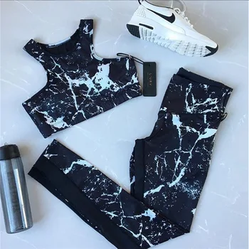 Dres druku 3D fitness garnitur legginsy oddychająca joga zestaw sexy bieganie trening odzież sportowa strój sportowy dla kobiet siłownia odzież