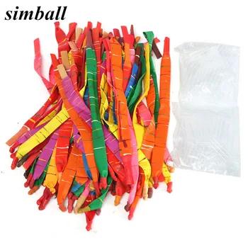 50szt lateksowe balony balony rakietowy butla różne kolory długie rakietowe kulki z tworzywa sztucznego z rurką zestaw na imprezę z okazji Urodzin
