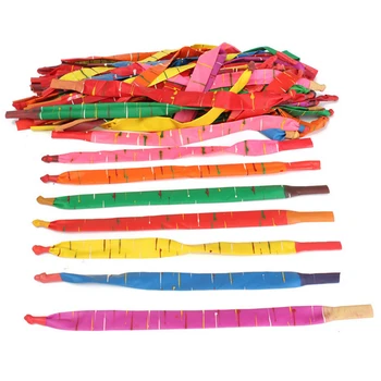 50szt lateksowe balony balony rakietowy butla różne kolory długie rakietowe kulki z tworzywa sztucznego z rurką zestaw na imprezę z okazji Urodzin