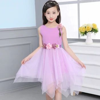 Teen Girls Princess Dress Big Flowers Dress For Kids Party Dress For Girls Summer Costume For Girl 6 8 12 Years Child Clothing