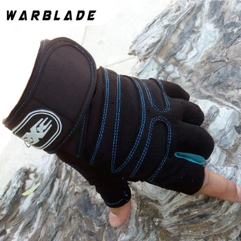 WarBLade 1 para męska rękawica połowa palca antypoślizgowe siłowni, treningu Fitness i kulturystyka rękawiczki treningowe sport siłownia rękawiczki
