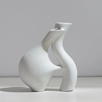 Nordic Twórcza Prosta Ceramika Artystyczna Wazon Salon Sypialnia Bar Domowy Wystrój Dekoracja