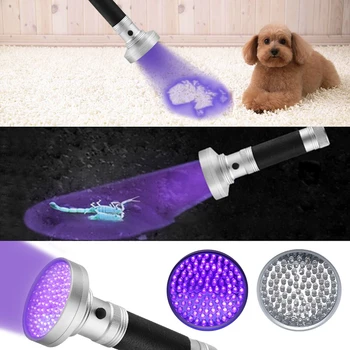 LED Light Latarka UV, 395nm potężny uv Blacklight Pet Urine Detector Light dla psów moczu, Skorpionów i pluskiew