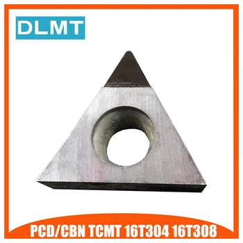 PCD/CBN TCMT16T304 TCMT16T308 wstawić 1szt TCMT16T304 TCMT16T308 CNC wkładki nadają się do tokarki narzędzi do toczenia