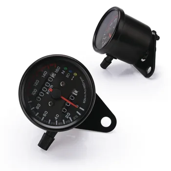 Cross Border Hot Selling Motorcycle Speedometer Universal Refitted Speed Meter 12vled Indicator Light Code Meter