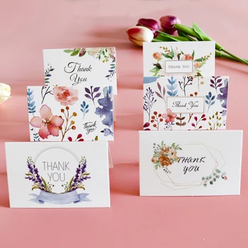 36 zestawów kwiat kaktus składany dziękuję karty Ślub Urodziny zaproszenie kartki DIY pusty w środku karty upominkowe zestawy