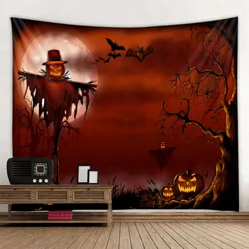 Straszna krwawa dłoń Halloween ścianie gobelin dywan Halloween party ściany podkładki tkaniny do użytku domowego baru Halloween dekoracje DIY