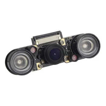 Dla Raspberry Pi 4 Model B/3B+/3B/2B Night Vision Fisheye 5MP Camera OV5647 130 stopni ogniskowa regulowana kamera