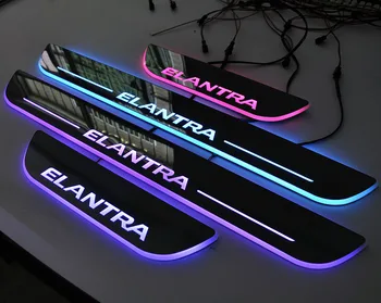 Dla HYUNDAI Elantra 2006-2020 led próg drzwi ścieranie z dynamicznym aninamtion LED pedał drzwi krok akcesoria samochodowe