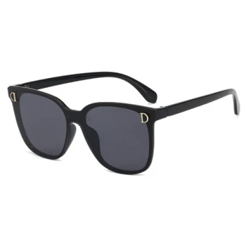 Klasyczne czarne kwadratowe okulary kobiety 2020 luksusowe marki projektant cieniowane soczewki eyewears ladies letters shades sun glasses vendor