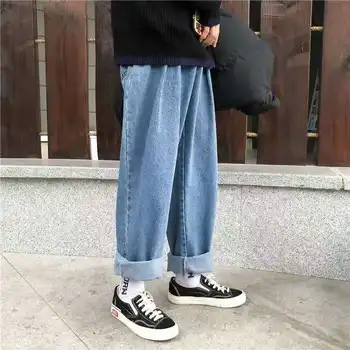 Dżinsy damskie proste jeansowe długie twarde duży rozmiar 5XL koreański styl studenci prać Wiosna wypoczynek meble retro BF damskie nowe