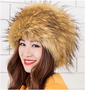 Ładna Rosja sztuczny Lisie futro czapka grube ciepłe zimowe futrzane czapki dla mężczyzn i kobiet dorywczo słuchawki moda futro czapka