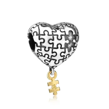 Nowy projektant 925 srebro serce koraliki pasują charms srebro 925 oryginalny 2020 bransoletka koraliki DIY biżuterii kobiet
