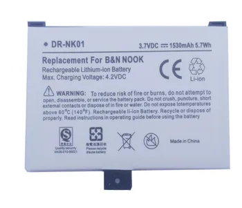 Wysokiej jakości markowe baterie DR-NK01 akumulator tylko dla BARNES NOBLE 005 BNRV100 BNRZ100 N00K BNRB1530 BNRB454261