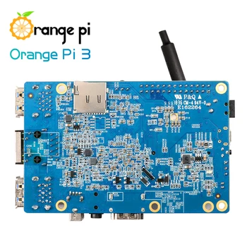 Pomarańczowy Pi3 2G8G+kabel zasilający, H6 BT5.0 dla systemu Android 7.0, Ubuntu, Debian Mini Single Board